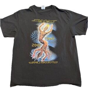 Tool Fear Inoculum Tour 2019 Band T Shirt Mens XL Black Double Sided Delta Y2K